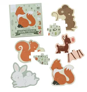 A Little Lovely Company - puzzle s lesnými zvieratkami