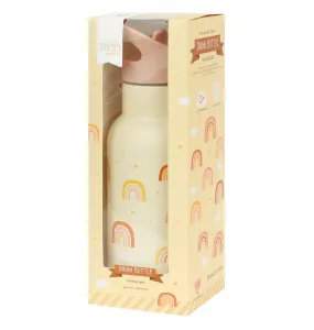 A Little Lovely Company - antikorová fľaša na pitie, 350 ml - dúha