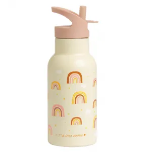 A Little Lovely Company - antikorová fľaša na pitie, 350 ml - dúha