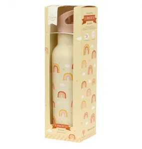 A Little Lovely Company - antikorová fľaša na pitie, 500 ml - dúha