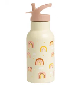 A Little Lovely Company - antikorová fľaša na pitie, 350 ml - dúha