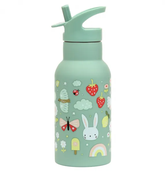 A Little Lovely Company - antikorová fľaša na pitie, 350 ml - radosť