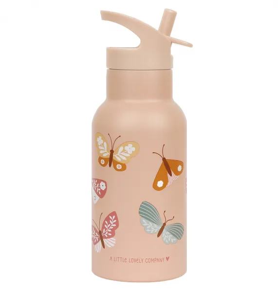 A Little Lovely Company - antikorová fľaša na pitie, 350 ml - motýliky