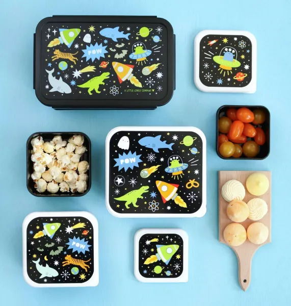 A Little Lovely Company - súprava štyroch desiatových škatuliek - vesmír