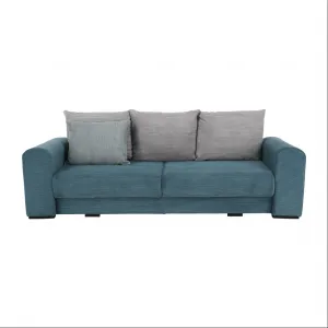 Extra priestranná pohovka, modrá/mentolová/svetlosivá, GILEN BIG SOFA