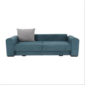 Extra priestranná pohovka, modrá/mentolová/svetlosivá, GILEN BIG SOFA