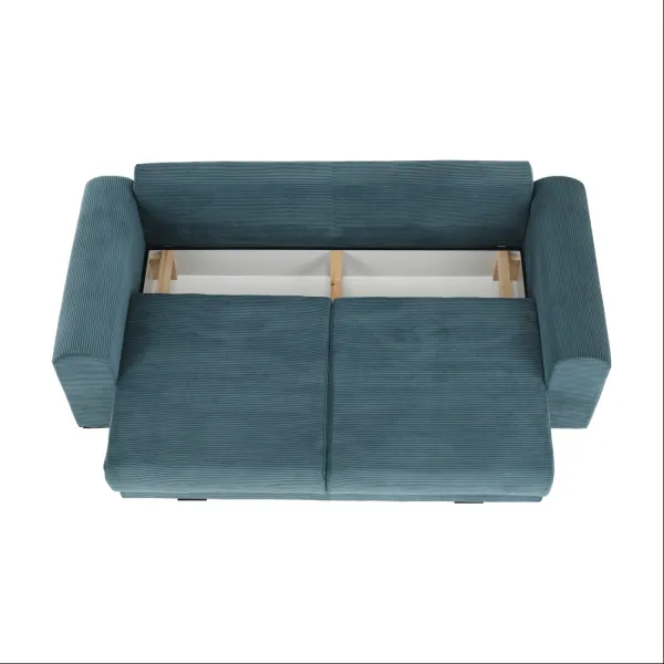 Extra priestranná pohovka, modrá/mentolová/svetlosivá, GILEN BIG SOFA