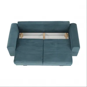Extra priestranná pohovka, modrá/mentolová/svetlosivá, GILEN BIG SOFA