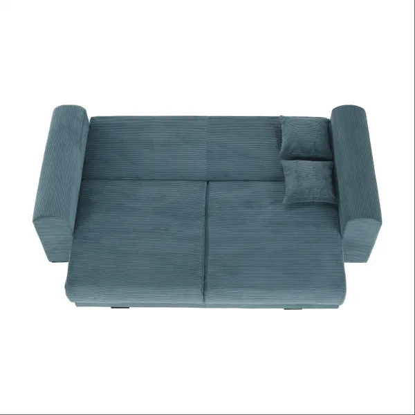 Extra priestranná pohovka, modrá/mentolová/svetlosivá, GILEN BIG SOFA