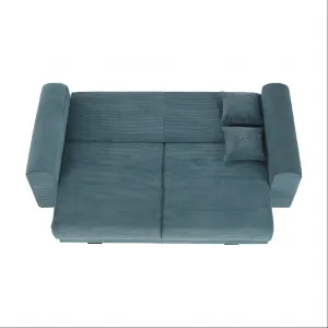 Extra priestranná pohovka, modrá/mentolová/svetlosivá, GILEN BIG SOFA