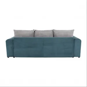 Extra priestranná pohovka, modrá/mentolová/svetlosivá, GILEN BIG SOFA