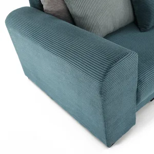 Extra priestranná pohovka, modrá/mentolová/svetlosivá, GILEN BIG SOFA