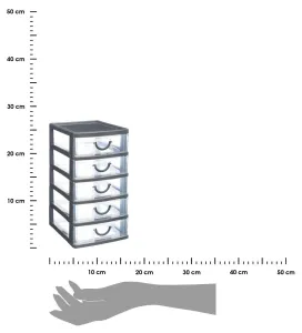 5five Simply Smart Organizér s piatimi zásuvkami Usporiadaný