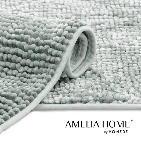 AmeliaHome Kúpeľňový koberec Bati šedý, velikost 60x90
