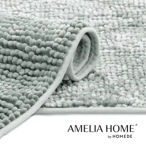 AmeliaHome Kúpeľňový koberec Bati šedý, velikost 60x90