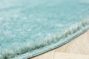 Kúpeľňový koberček Malmo tyrkysový, kruh
