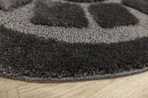 Kúpeľňový koberček Ocean tmavosivý kruh