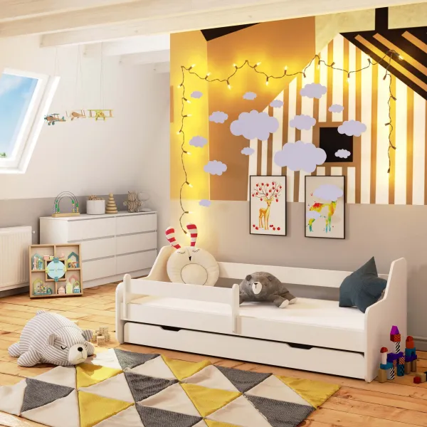 Ak furniture Detská posteľ ACTIV 180x80 cm biela