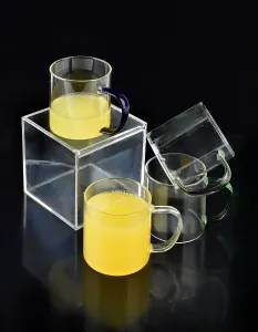 Allesken Sklenený hrnček PETER 450 ml číry