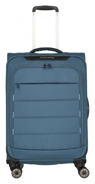 Stredný kufor na kolieskach Travelite Skaii 4w M Blue