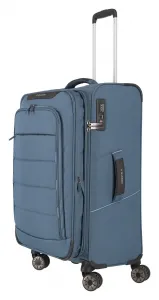 Stredný kufor na kolieskach Travelite Skaii 4w M Blue