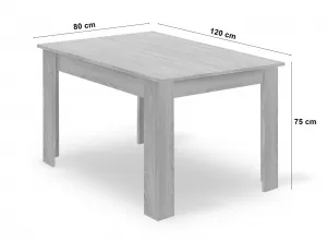 Súprava NP stôl 120x80 Craft čierna + 4 stoličky OSAKA čierna
