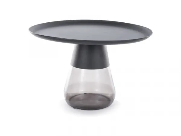 Signal Konferenční stolek Tiffany 70 cm čirý/zelený