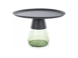 Signal Konferenční stolek Tiffany 70 cm čirý/zelený