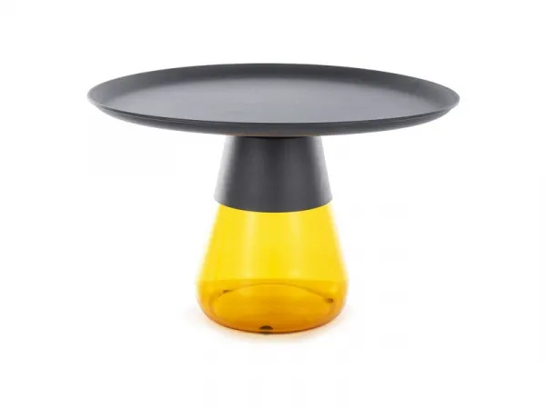 Signal Konferenční stolek Tiffany 70 cm čirý/zelený