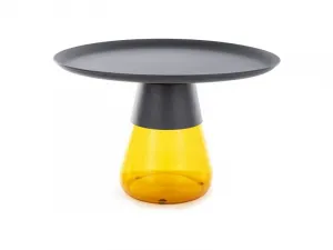 Signal Konferenční stolek Tiffany 70 cm čirý/zelený