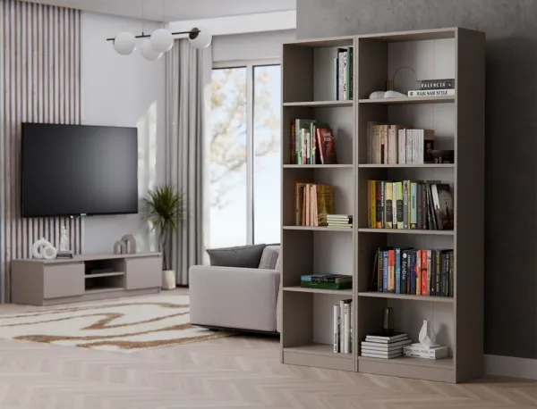 TP Living Regál MALAX R60 vo farbe káva s mliekom