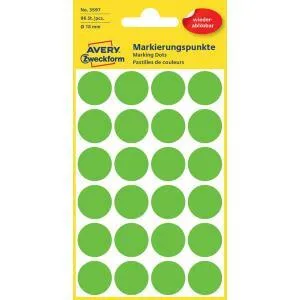 Avery Zweckform Etikety kruhové 18mm Avery odnímateľné zelené