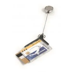 Durable Visačka na 2 plastové karty s kotúčom de luxe 85 x 54 mm