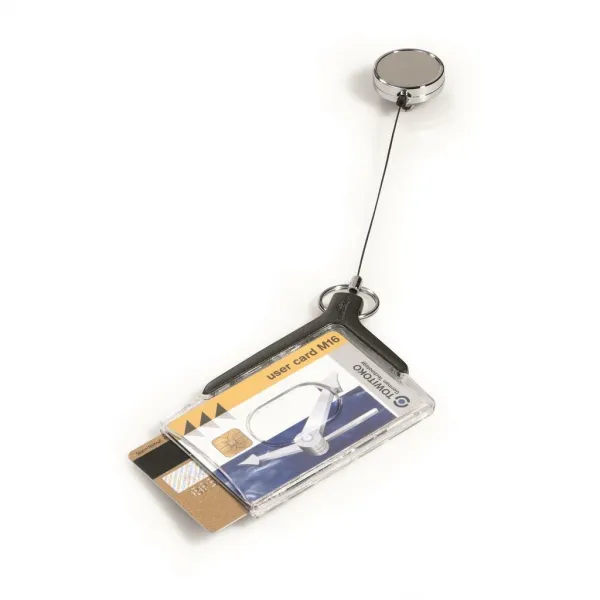 Durable Visačka na 2 plastové karty s kotúčom de luxe 85 x 54 mm