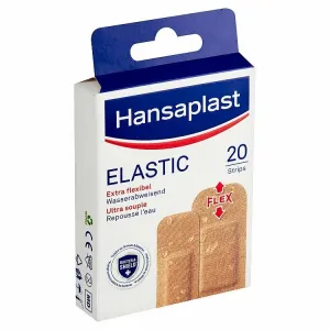 Hansaplast ELASTIC Extra flexible náplasť, stripy 20 ks