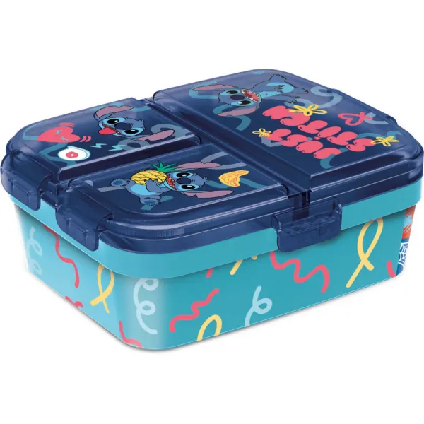 Lilo a Stitch Box na desiatu s 3 priehradkami Lilo & Stitch