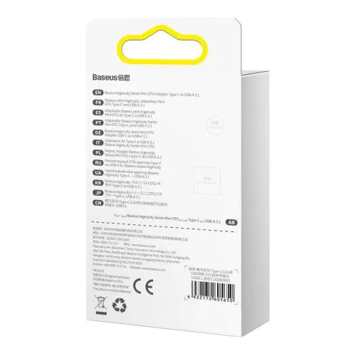 Adaptér USB-C do USB-A Baseus Ingenuity, OTG (niebieski) 031666