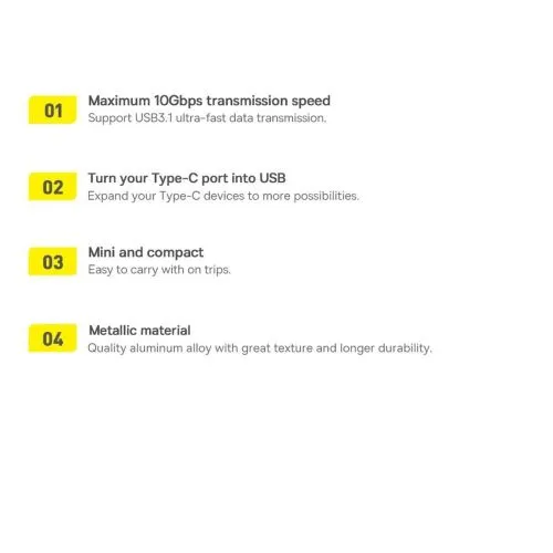 Adaptér USB-C do USB-A Baseus Ingenuity, OTG (niebieski) 031666