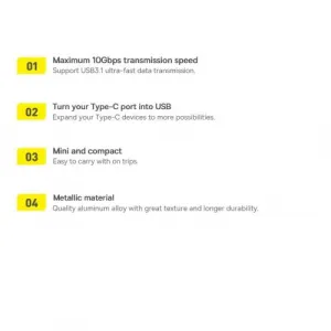 Adaptér USB-C do USB-A Baseus Ingenuity, OTG (niebieski) 031666