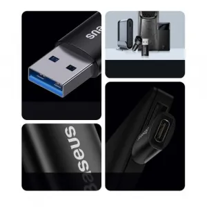 Baseus Ingenuity OTG adaptér USB-A na USB-C (čierny) 031667