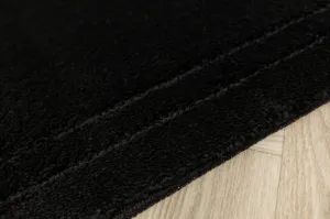 Kúpeľňový koberček Sego čierny, mozaika