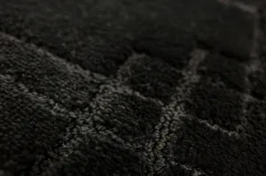 Kúpeľňový koberček Sego čierny, mozaika