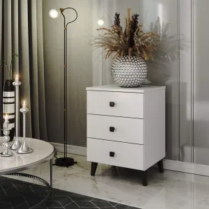 Ak furniture Komoda MOBI K-03 bílá/černá