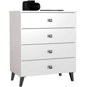Ak furniture Komoda MOBI K-04 bílá/černá