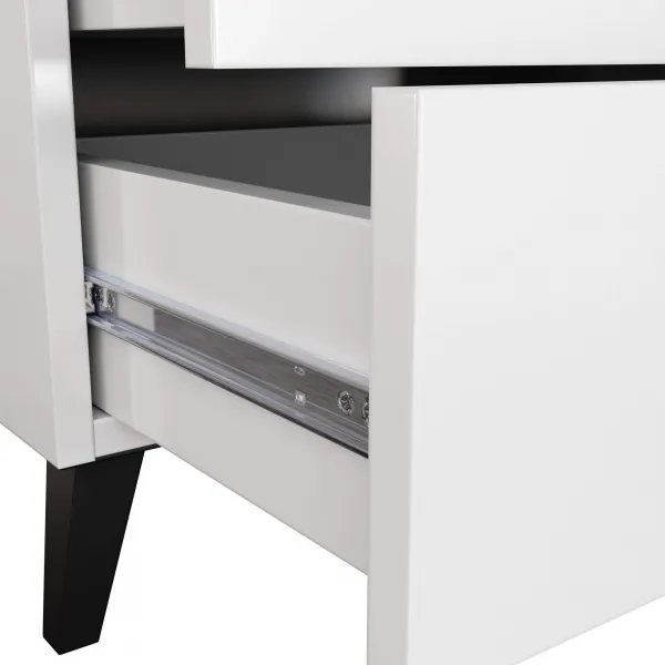 Ak furniture Komoda MOBI K-04 bílá/černá