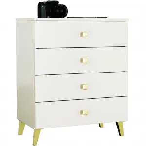 Ak furniture Komoda MOBI K-04 kašmír/zlatá