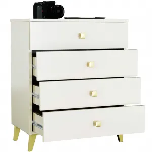 Ak furniture Komoda MOBI K-04 kašmír/zlatá