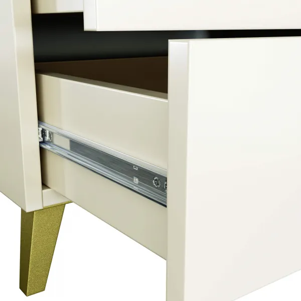 Ak furniture Komoda MOBI K-04 kašmír/zlatá