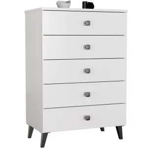 Ak furniture Komoda MOBI K-05 bílá/černá