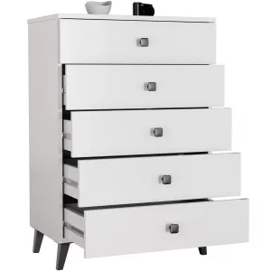 Ak furniture Komoda MOBI K-05 bílá/černá